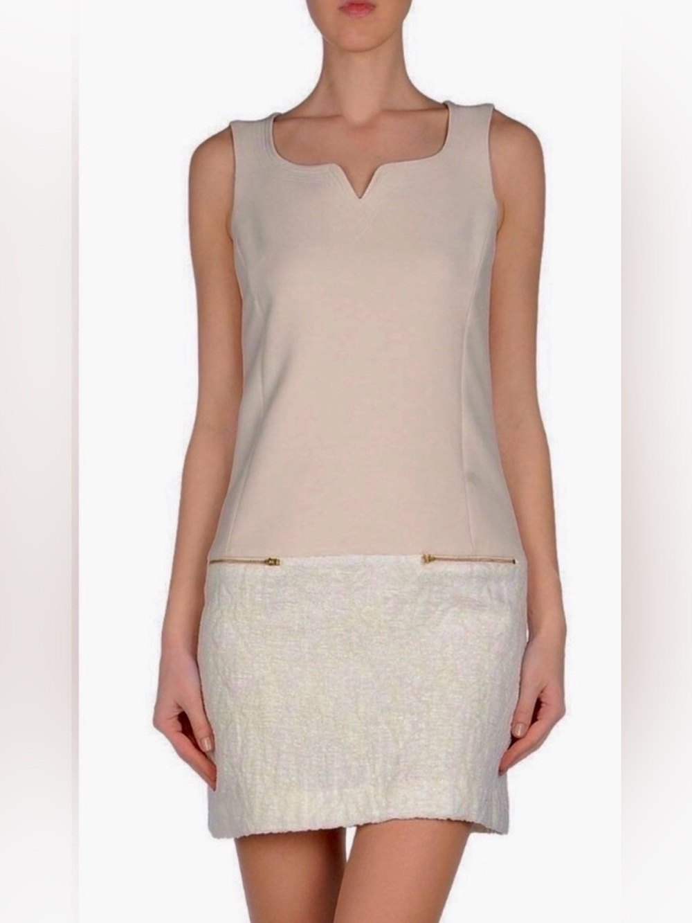 [$275] XS/S AXARA PARIS DRESS Mini Textured (tweed) Skirt Made in 🇫🇷 FRANCE